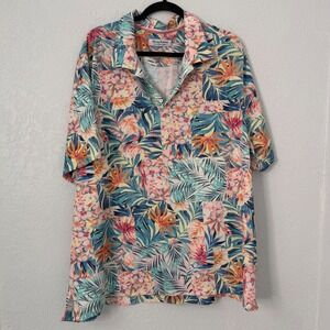 Tommy Bahama The Bahama Coast Mens XXL Stretch Tropical Patchwork Floral Shirt